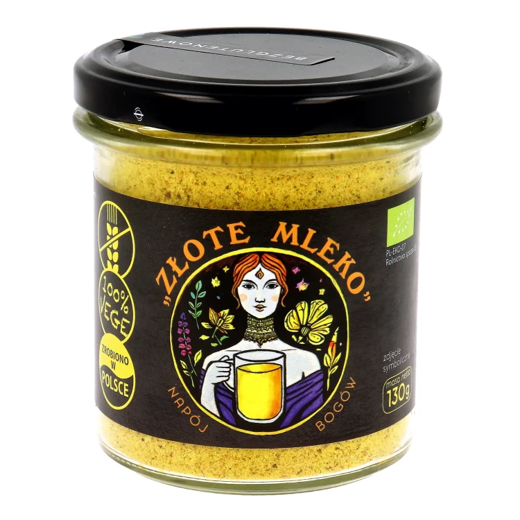 Złote mleko - napój bogów - BIO - Pięć Przemian, 130g - przód