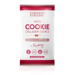 Keto ciastko biała czekolada i malina - Keto Cookie White Chocolate Covered + Raspberry - BeKeto, 40g
