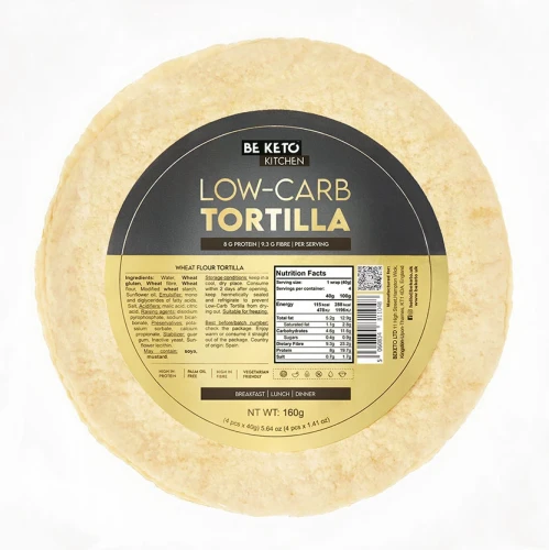 Keto tortilla - BeKeto, 4x40g - przód