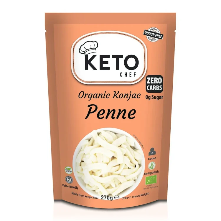 Makaron konjac Penne - BIO - Keto Chef, 270g - przód