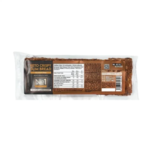 Keto chrupkie pieczywo - Crispy Slim Bread - BeKeto, 90g - przód