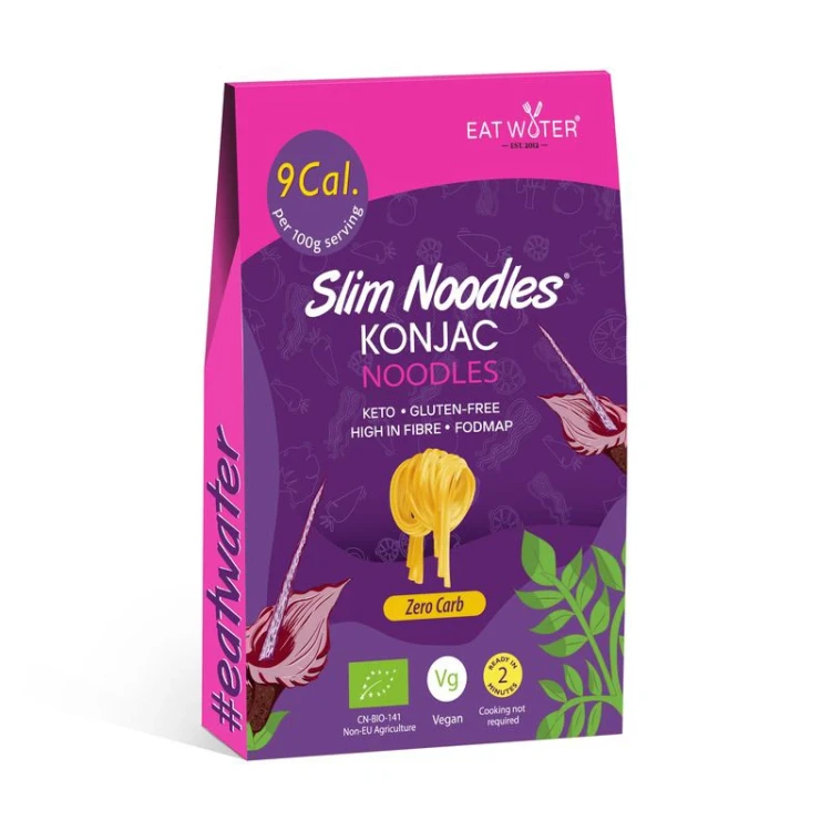 Makaron konjac bezglutenowy Noodles - BIO - Slim Eat Water, 270g - przód