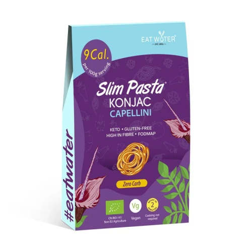 Makaron konjac bezglutenowy Capellini - BIO - Slim Eat Water, 270g - przód