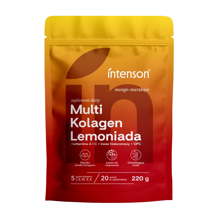 multi kolagen mango marakuja 220g przód.png