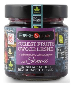Owoce leśne ze stewią bez dodatku cukru, 200g