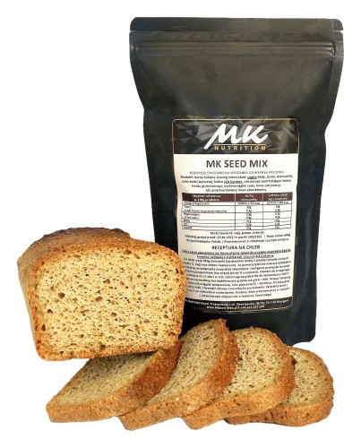 Niskowęglowodanowa mieszanka chlebowa - Seed Mix, 680g przód